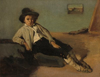 Italian Peasant Boy by Jean Baptiste Camille Corot